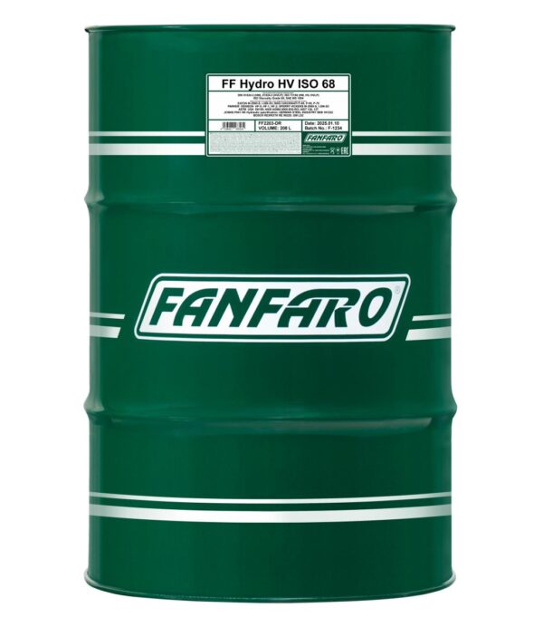 pictures_FF2203-DR_green_front_1200.jpg FANFARO 2203 Hydro HV ISO 68 LONGLIFE – 208 l