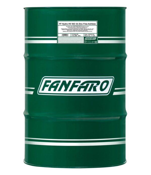 pictures_FF2208-DR_green_front_1200.jpg FANFARO 2208 Hydro HV ISO 32 Zinc Free – 208 l