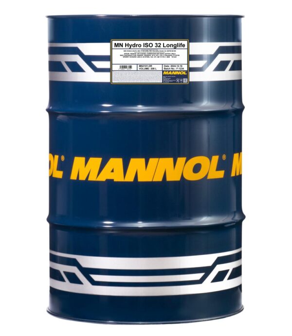 MANNOL 2101 Hydro ISO 32 LONGLIFE – 208 L
