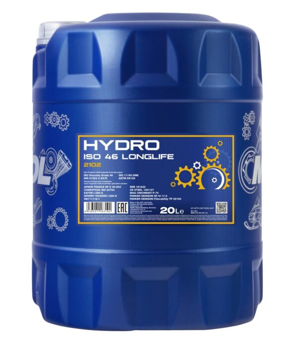 MANNOL 2102 Hydro ISO 46 LONGLIFE – 20 L