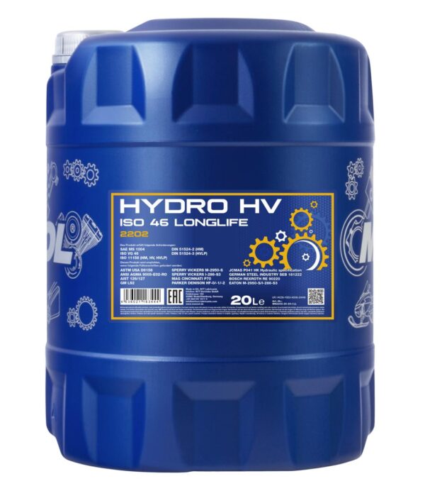 MANNOL 2202 Hydro HV ISO 46 LONGLIFE – 20 L