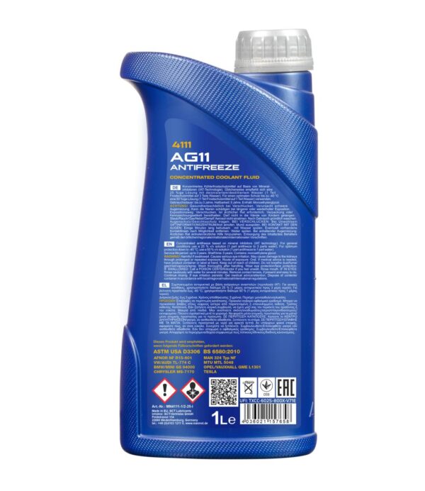 MANNOL 4111 Antifreeze AG11 Longterm – 1 L