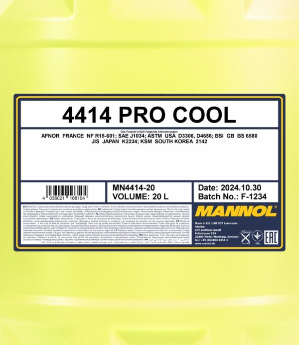 MANNOL 4414 Pro Cool – 20 L