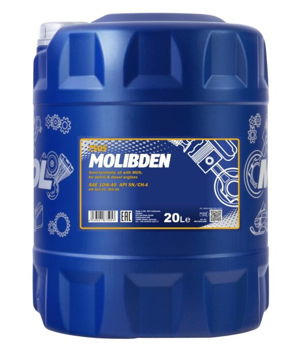 pictures_MN7505-20_blue_front_1200.jpg MANNOL 7505 Molibden 10W-40 – 20 L