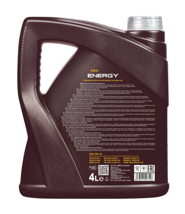 MANNOL 7511 Energy 5W-30 – 4 L