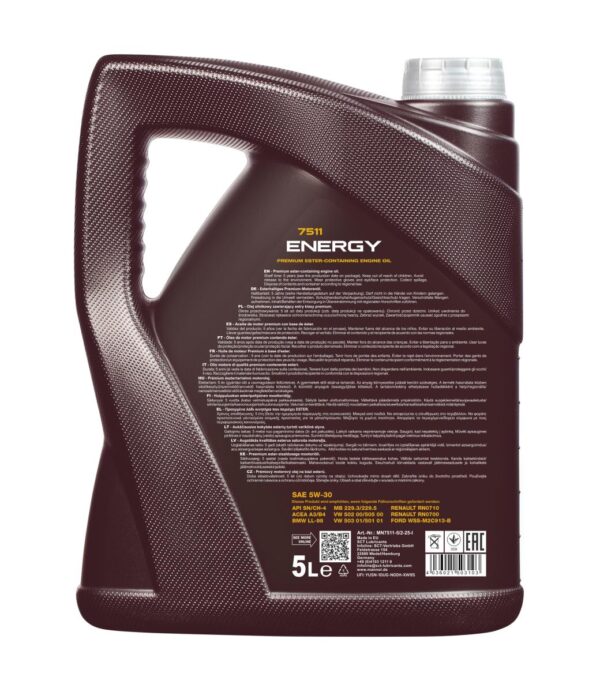 MANNOL 7511 Energy 5W-30 – 5 L