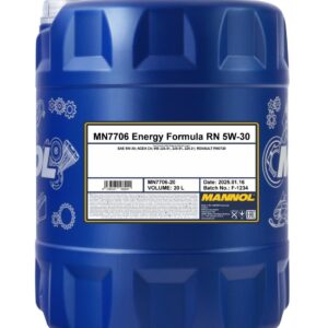 MANNOL 7706 Energy Formula RN 5W-30 &ndash; 20 L