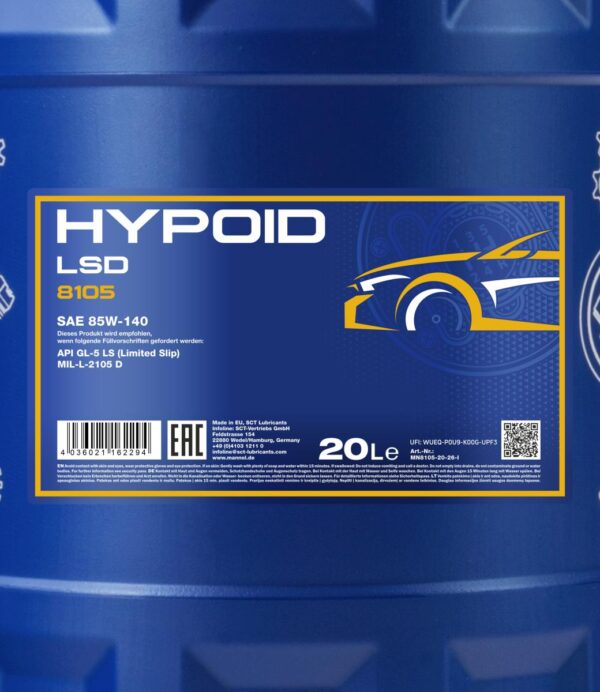 pictures_MN8105-20_blue_back_1200.jpg MANNOL 8105 Hypoid LSD 85W-140 GL-5 – 20 L