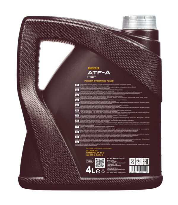 MANNOL 8203 ATF-A / PSF &ndash; 4 L