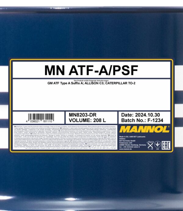pictures_MN8203-DR_blue_back_1200.jpg MANNOL 8203 ATF-A / PSF – 208 L