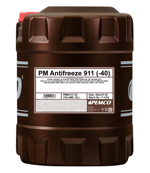 PEMCO 911 Antifreeze (Konzentrat) &ndash; 20 l