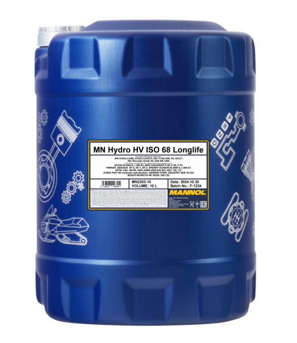 MANNOL 2203 Hydro HV ISO 68 LONGLIFE – 10 l