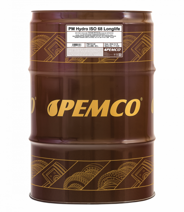 PEMCO 2103 Hydro ISO 68 LONGLIFE &ndash; 60 l