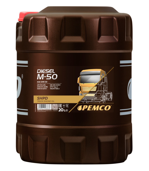 PEMCO 702 Diesel M-50 SHPD 20W-50 &ndash; 20 l