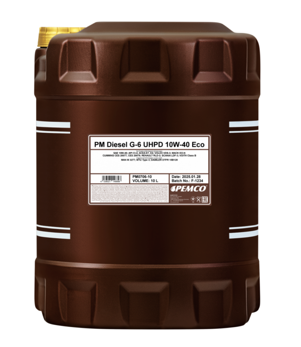 PEMCO 706 Diesel G-6 UHPD 10W-40 Eco &ndash; 10 l