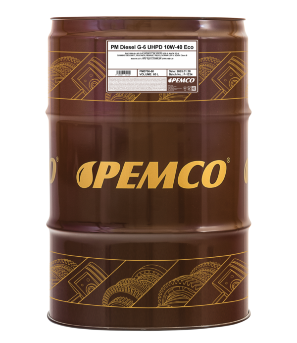 PEMCO 706 Diesel G-6 UHPD 10W-40 Eco &ndash; 60 l