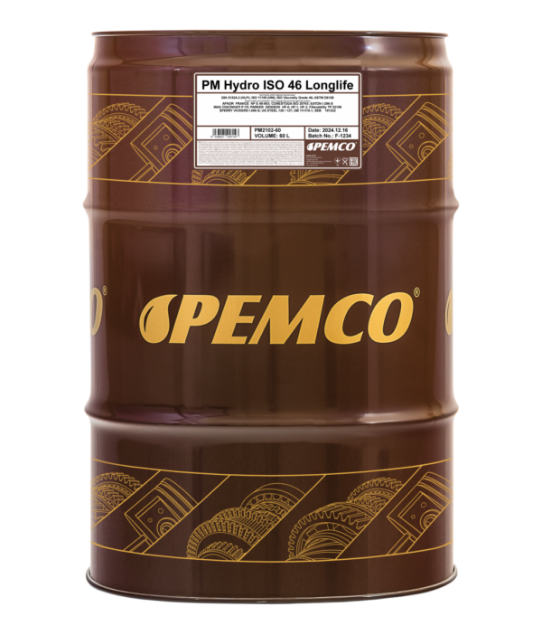 PEMCO 2102 Hydro ISO 46 LONGLIFE &ndash; 60 l