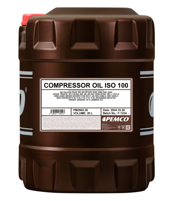 PEMCO 2902 Compressor Oil ISO 100 – 20 l
